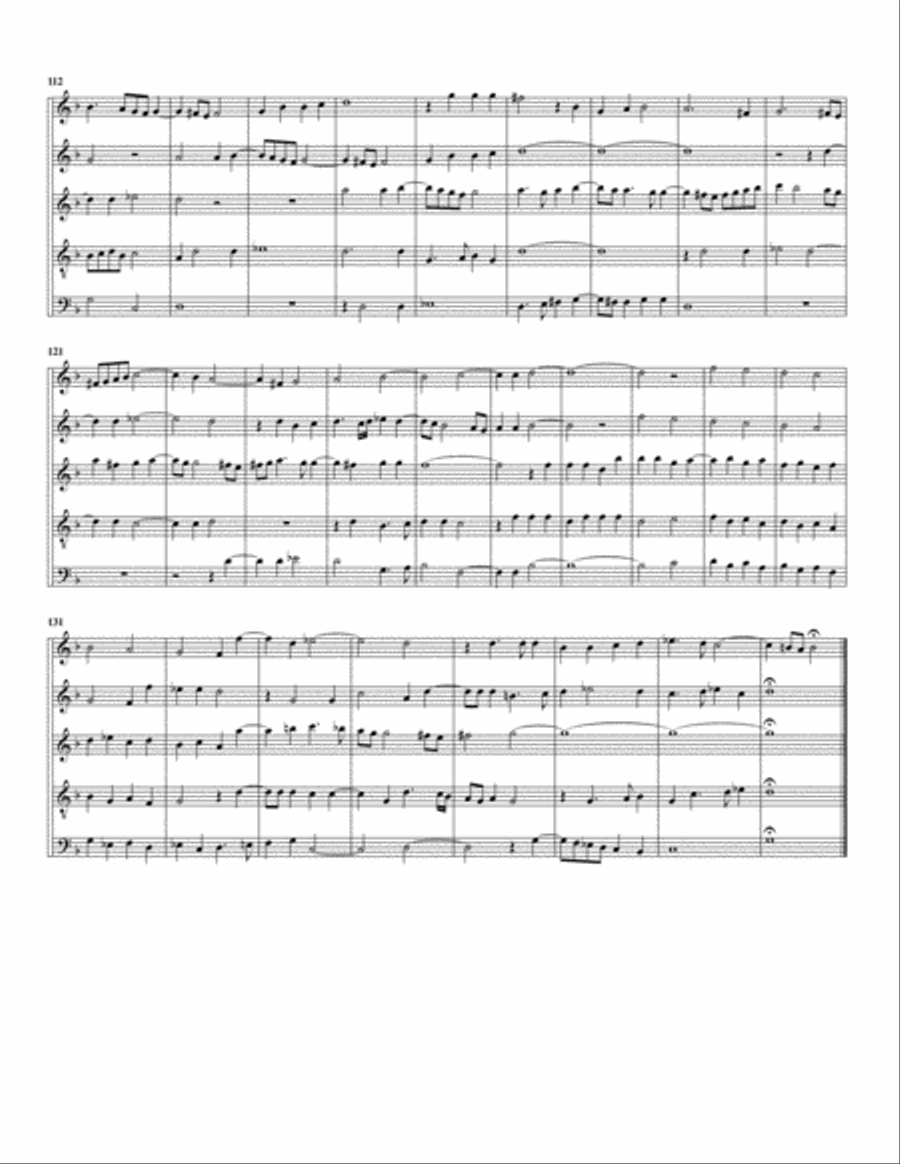 Ascendens Christus in altum (arrangement for 5 recorders) Recorder scores gallery preview page 5