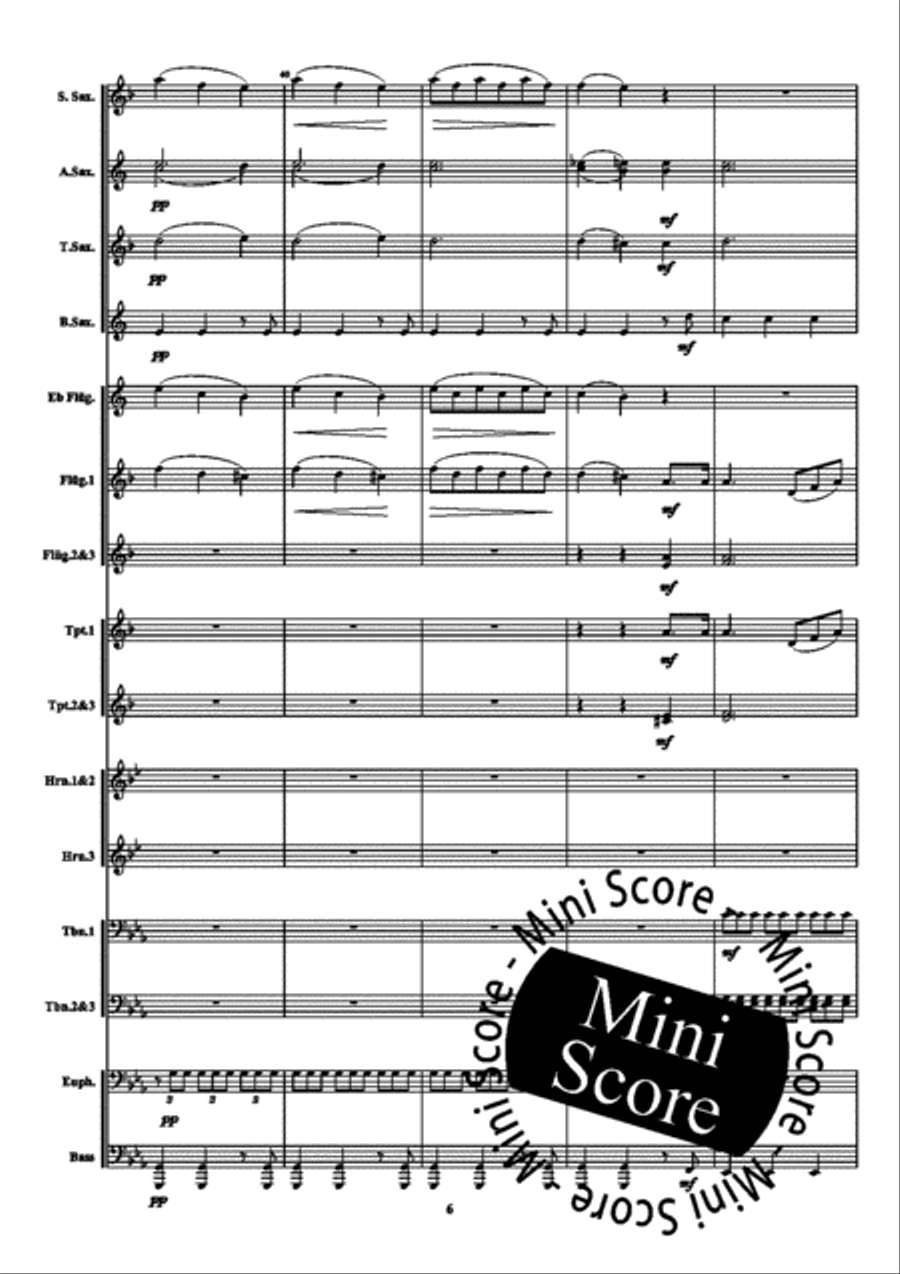 Notturno Fanfare Band scores gallery preview page 10