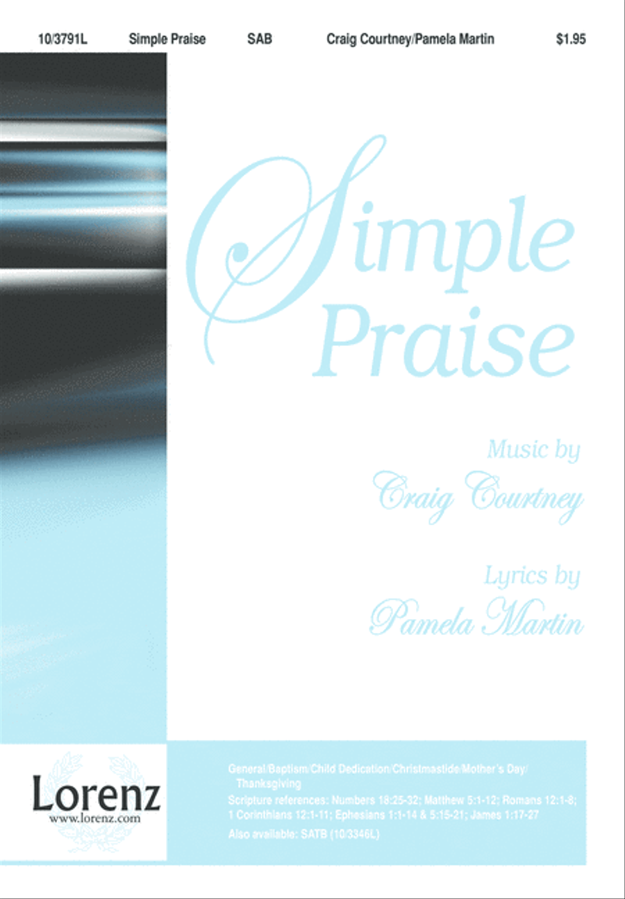 Simple Praise 3-Part scores gallery preview page 2