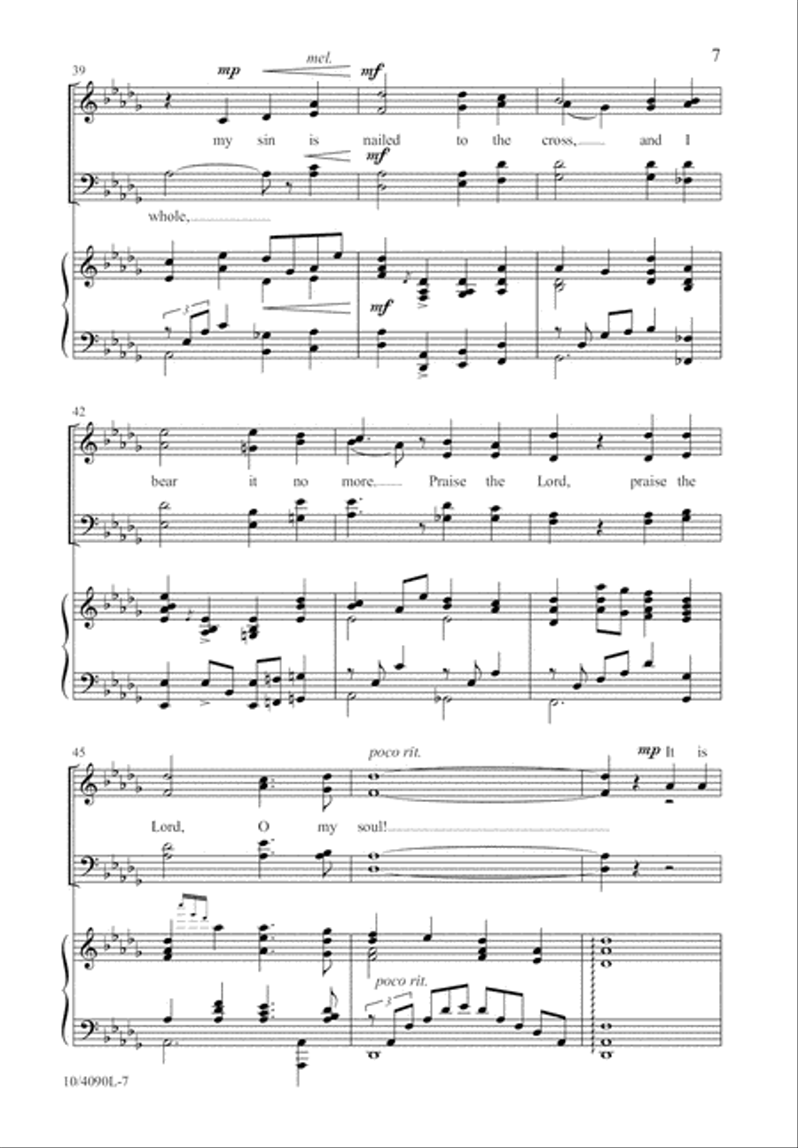 It Is Well With My Soul 4-Part scores gallery preview page 7