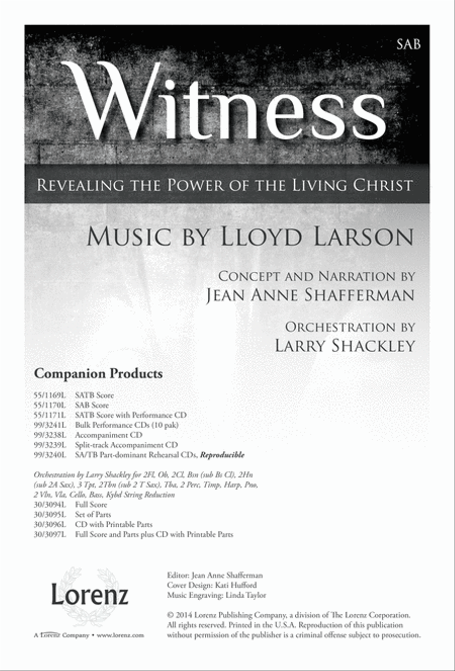Witness Witness 3-Part scores gallery preview page 2