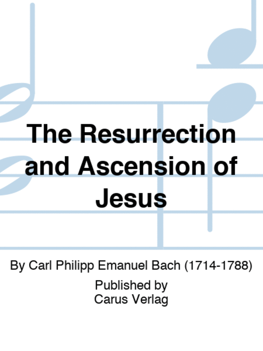 The Resurrection and Ascension of Jesus 4-Part scores gallery preview page 1