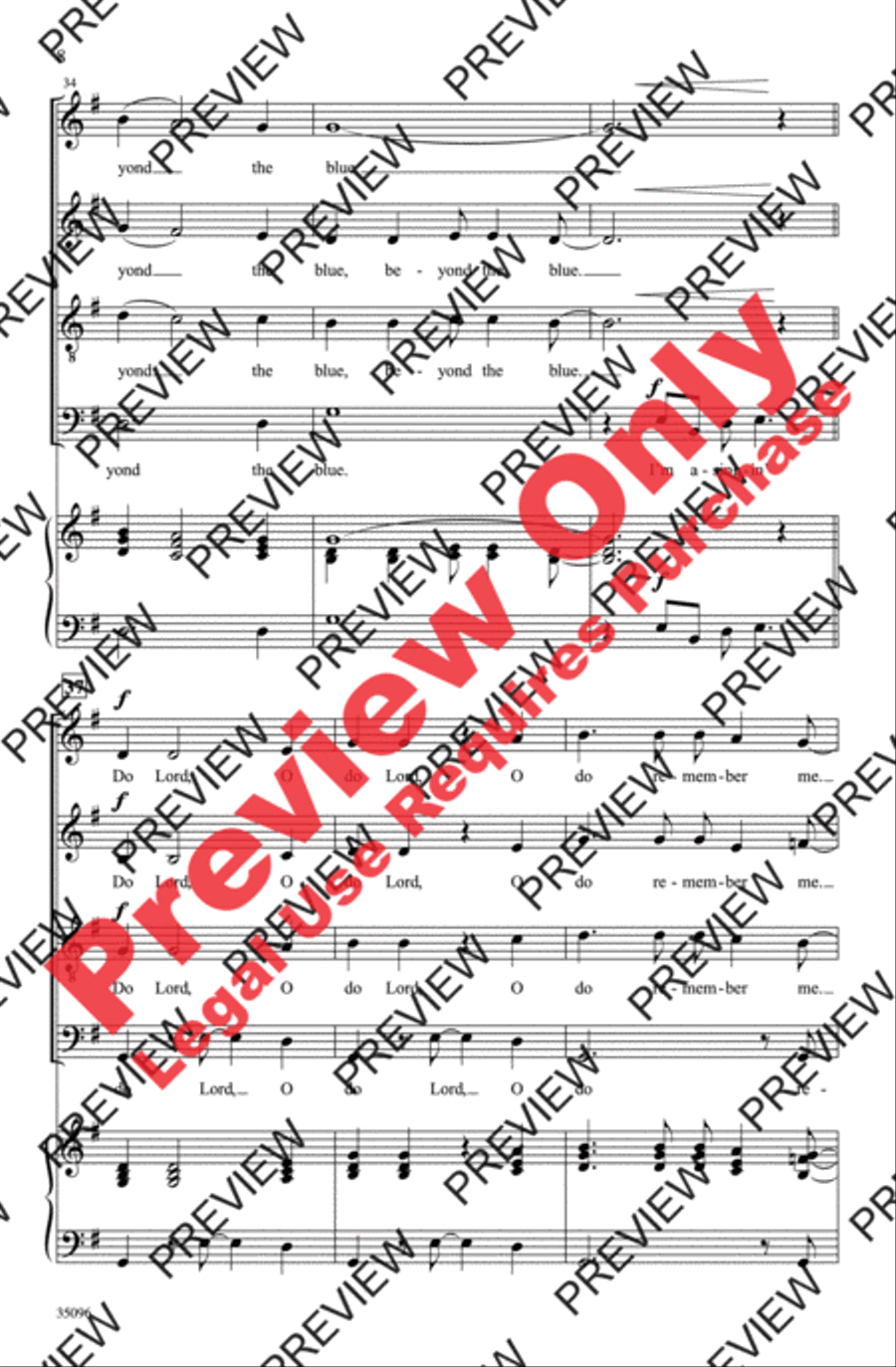 Do Lord, Remember Me Do Lord, Remember Me 4-Part scores gallery preview page 8