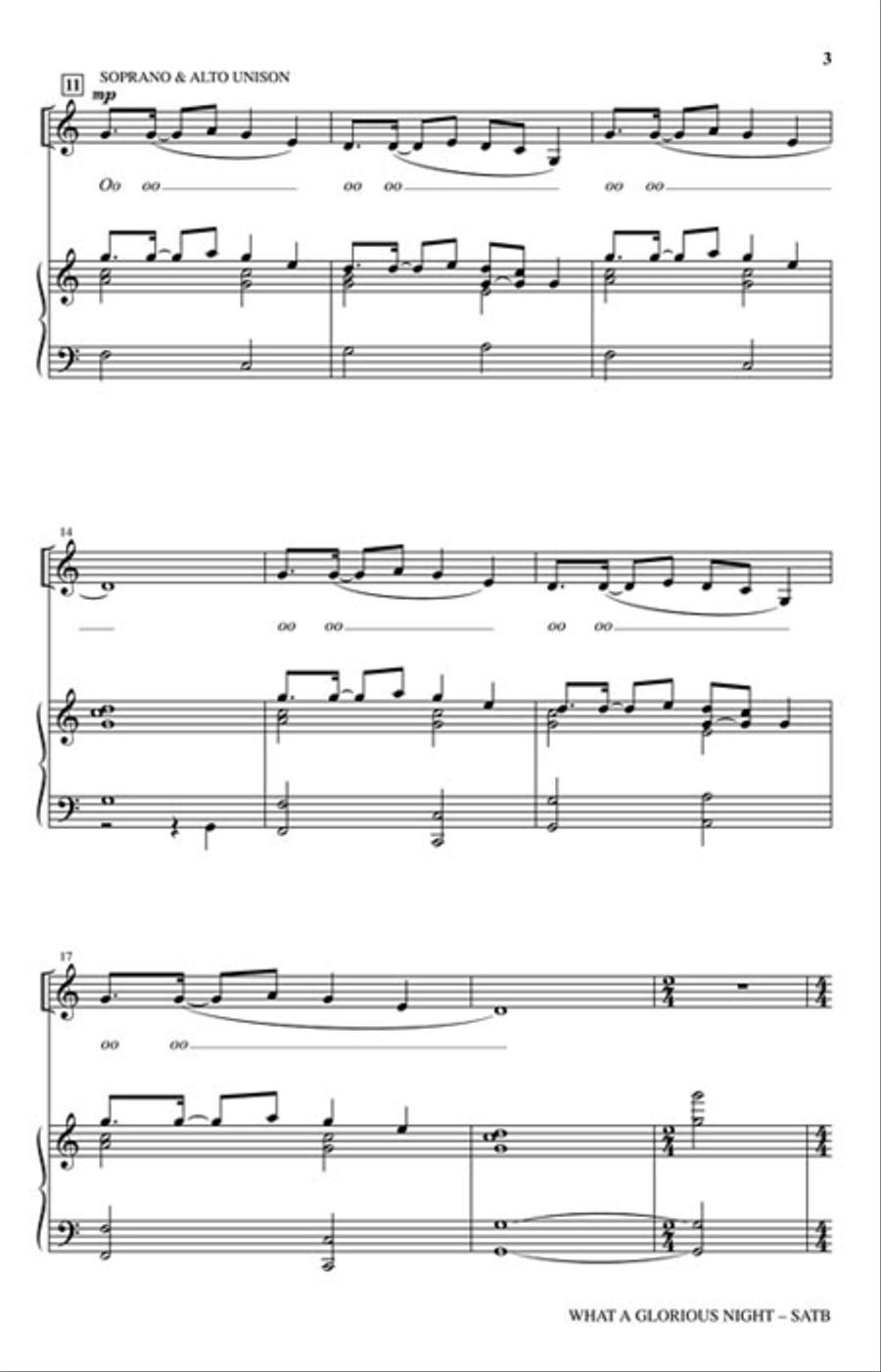 What a Glorious Night Choir scores gallery preview page 3