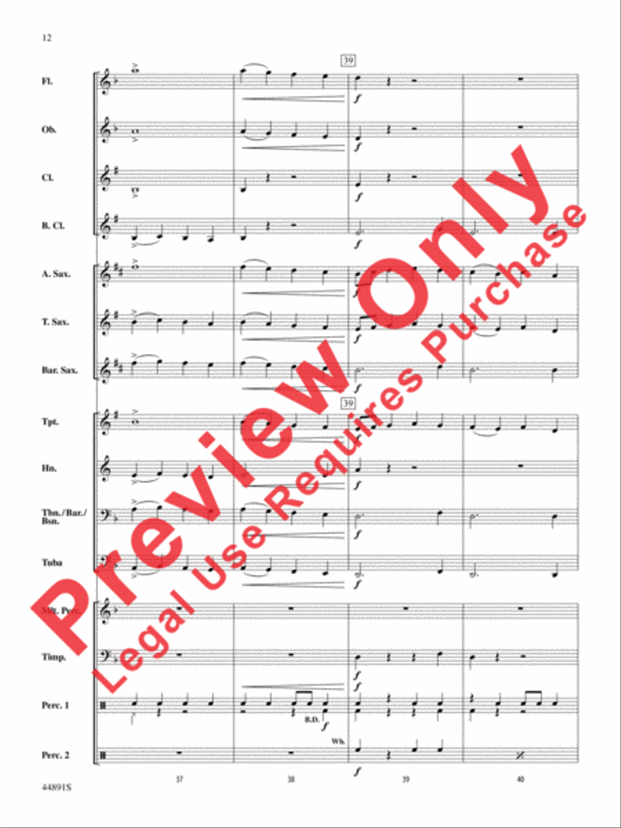 The Jaws of Fenris Concert Band scores gallery preview page 12