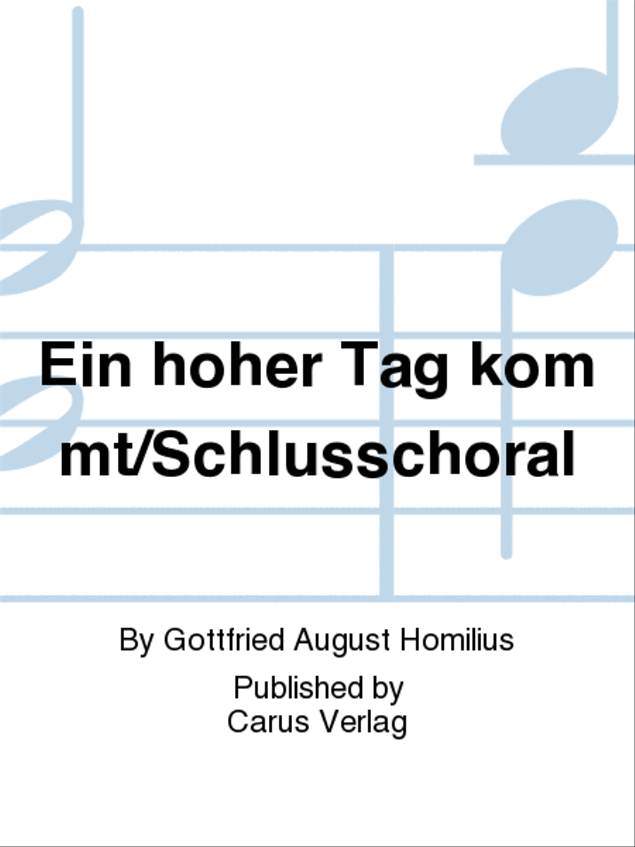 Ein hoher Tag kommt/Schlusschoral 4-Part scores gallery preview page 1