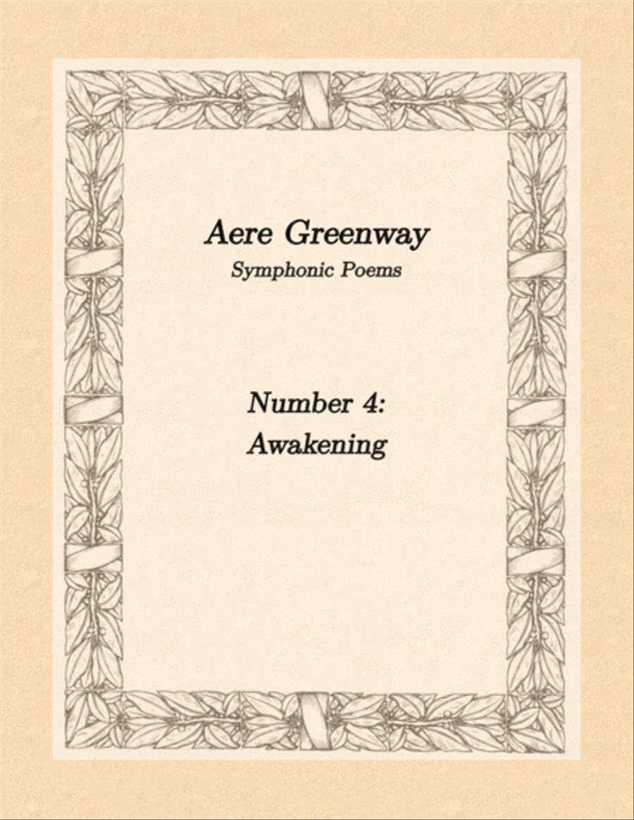 Symphonic Poem # 4 - Awakening Full Orchestra scores gallery preview page 1