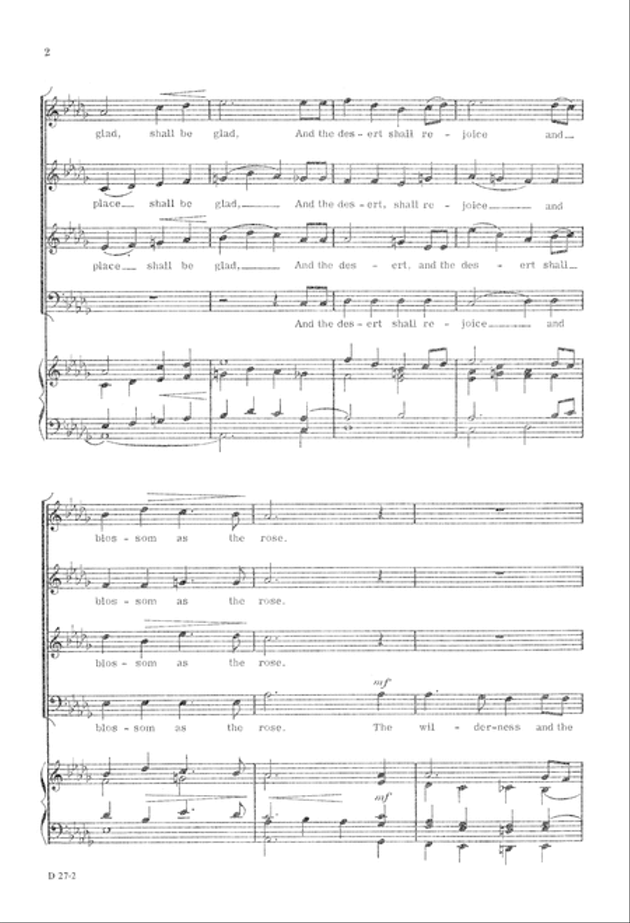 The Desert Shall Rejoice 4-Part scores gallery preview page 3