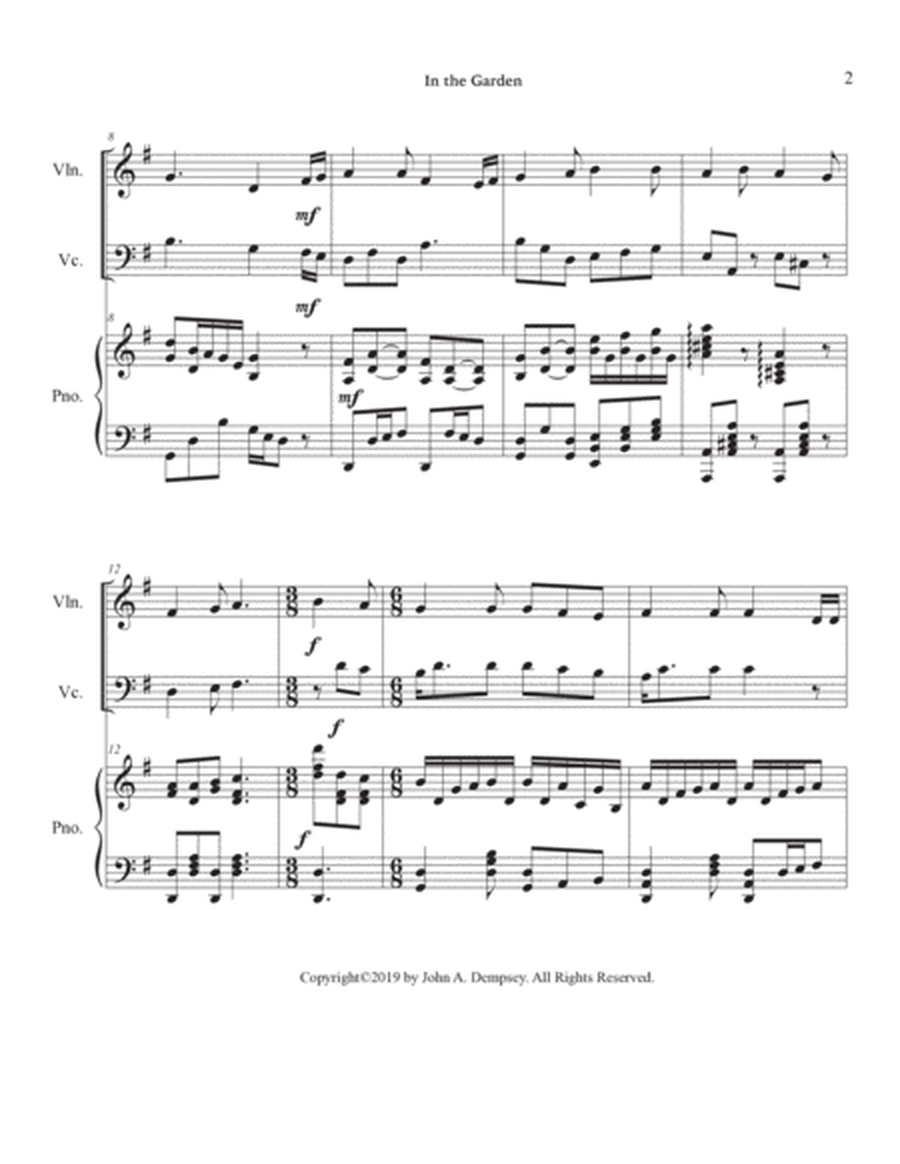 In the Garden (in G major): Piano Trio for Violin, Cello and Piano image number null