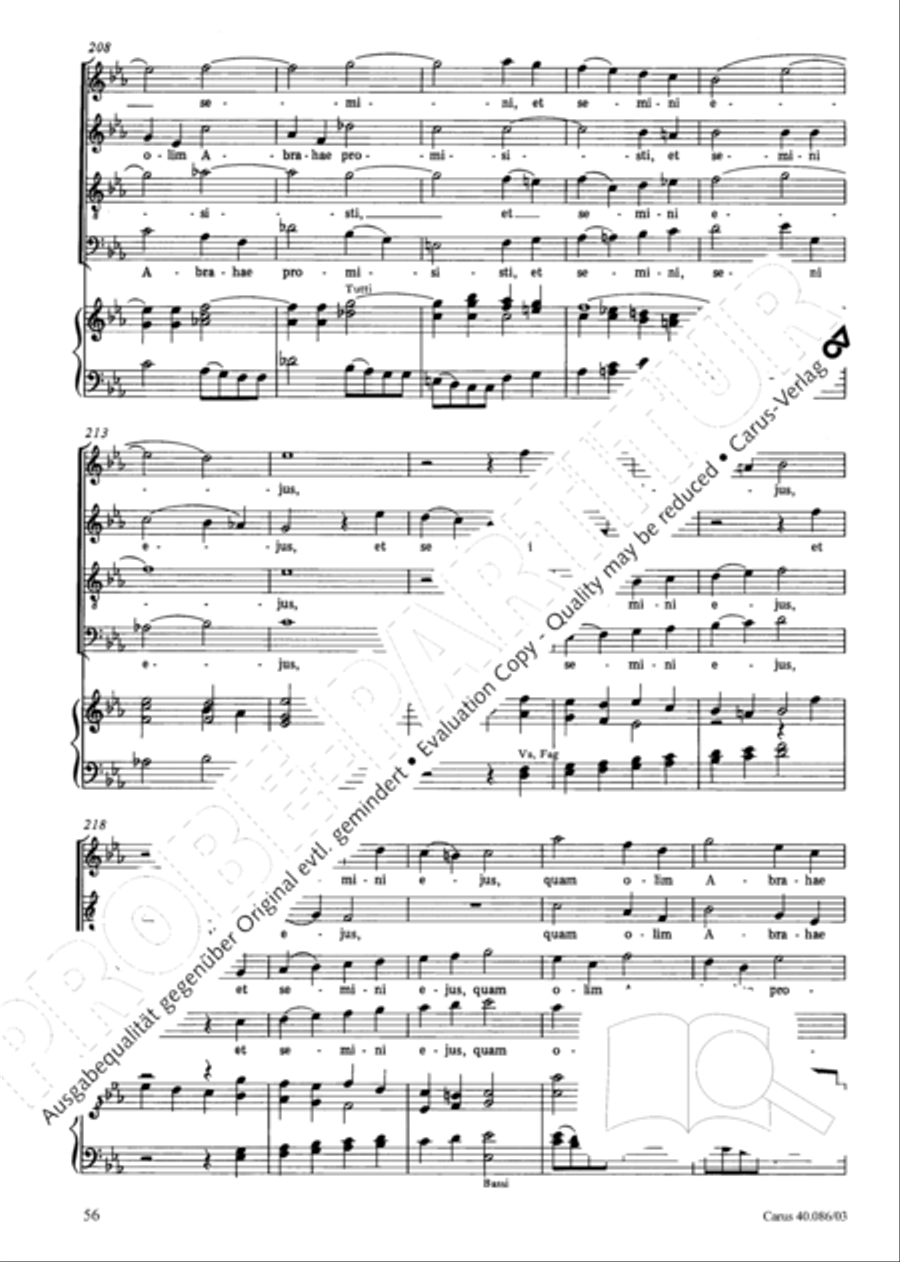 Requiem in C minor 4-Part scores gallery preview page 57