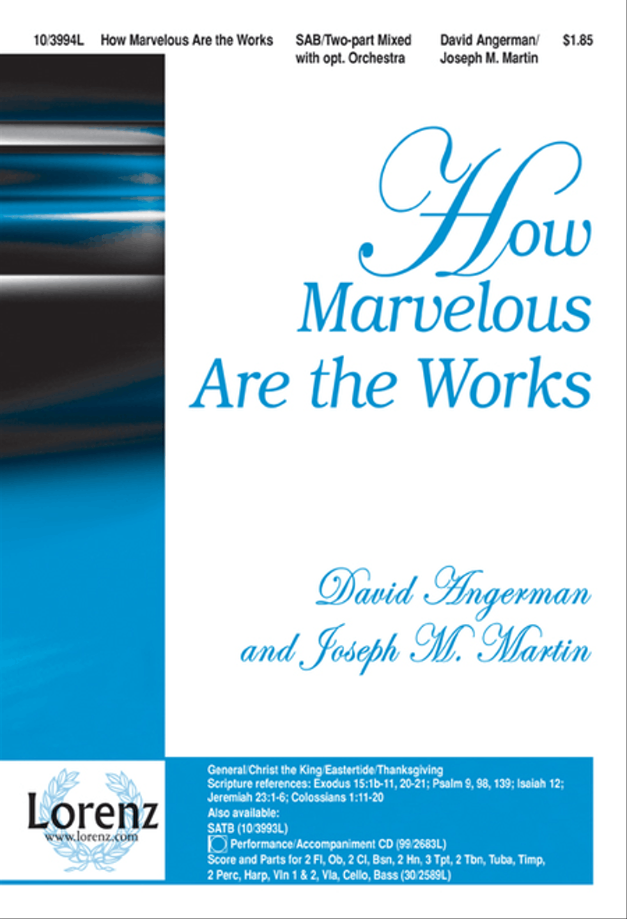 How Marvelous Are the Works 3-Part scores gallery preview page 1