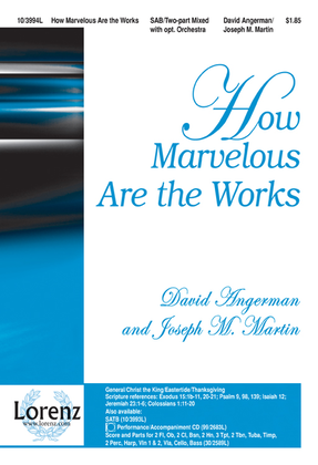 Book cover for How Marvelous Are the Works