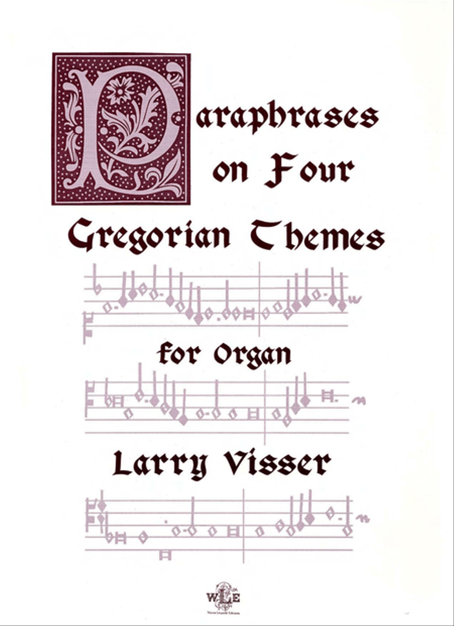 Paraphrases on Four Gregorian Themes Collection / Songbook scores gallery preview page 1