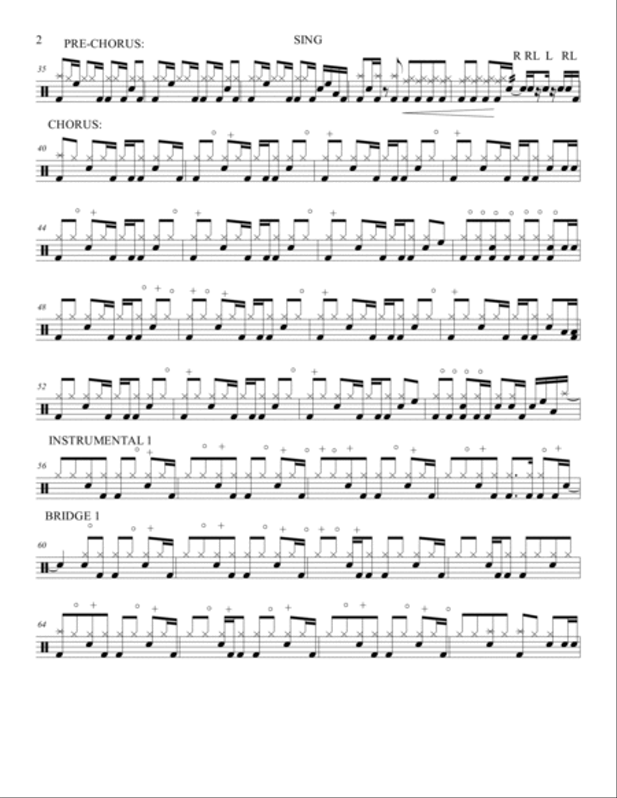 Sing Sing Drum Set scores gallery preview page 2