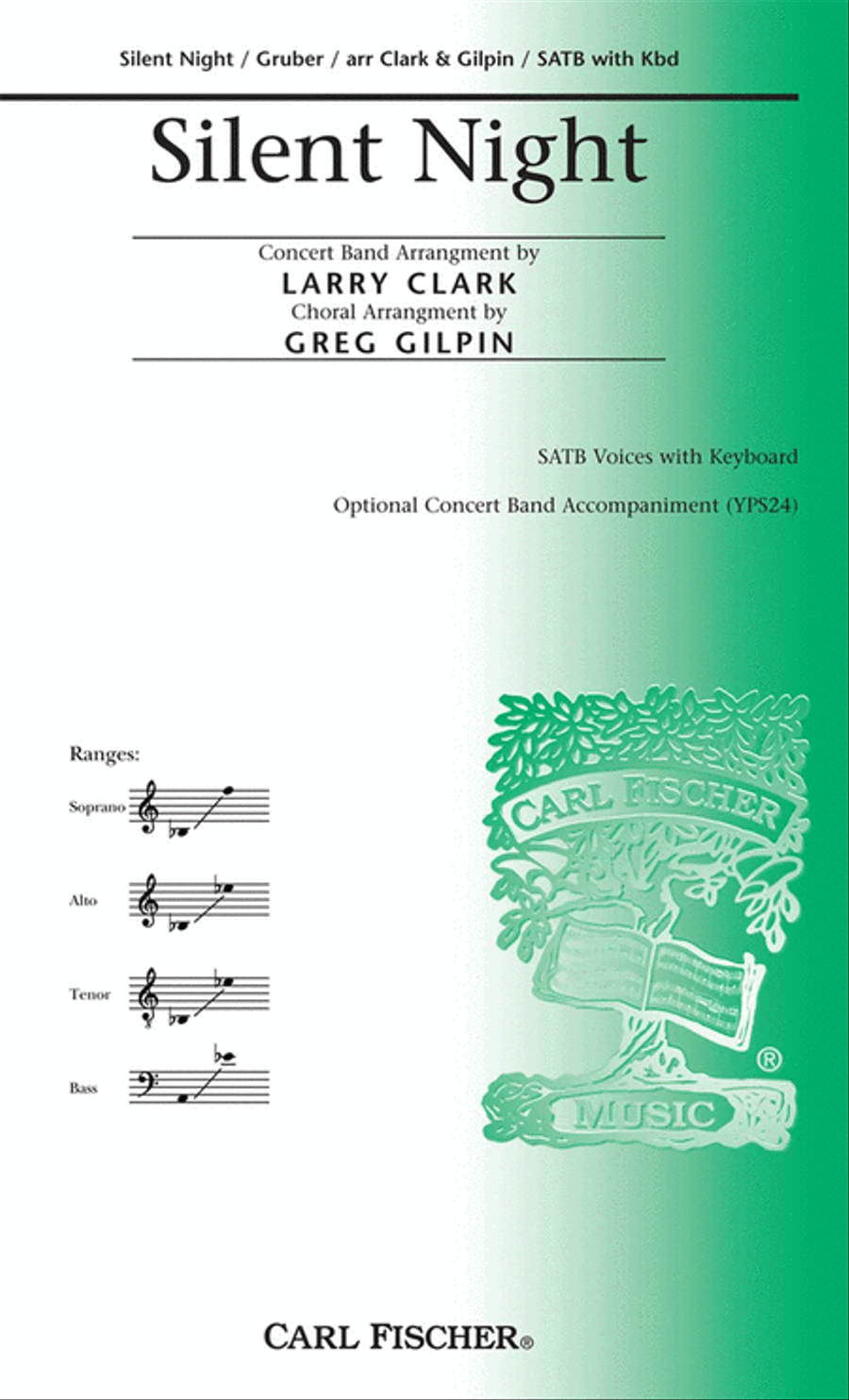 Silent Night 4-Part scores gallery preview page 1