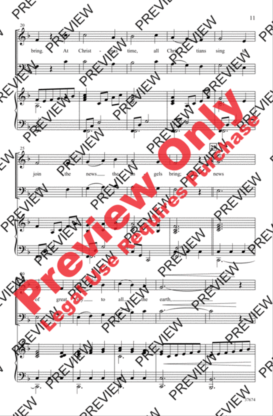 Festival of Carols 4-Part scores gallery preview page 11