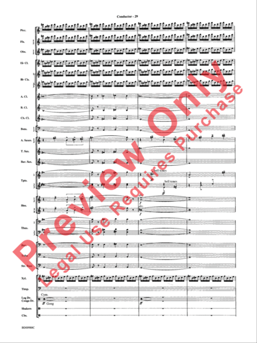 Kilimanjaro: An African Portrait Concert Band scores gallery preview page 32