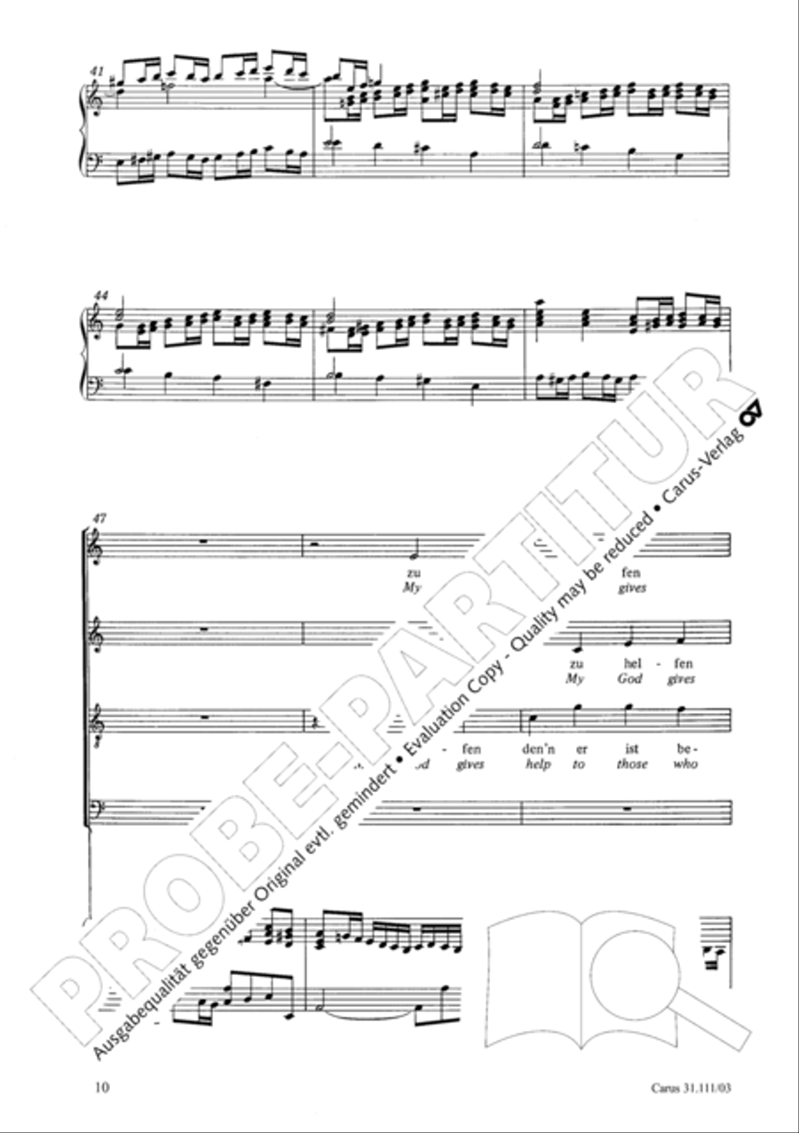 God's will is best, it shall be done (Was mein Gott will, das g'scheh allzeit) 4-Part scores gallery preview page 11
