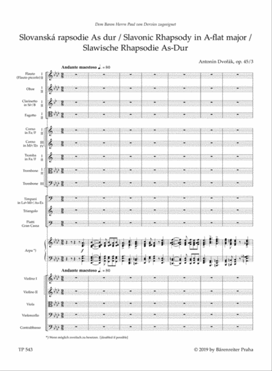 Slavonic Rhapsody in A flat major, op. 45/3 Slavonic Rhapsody in A flat major, op. 45/3 Bassoon scores gallery preview page 2