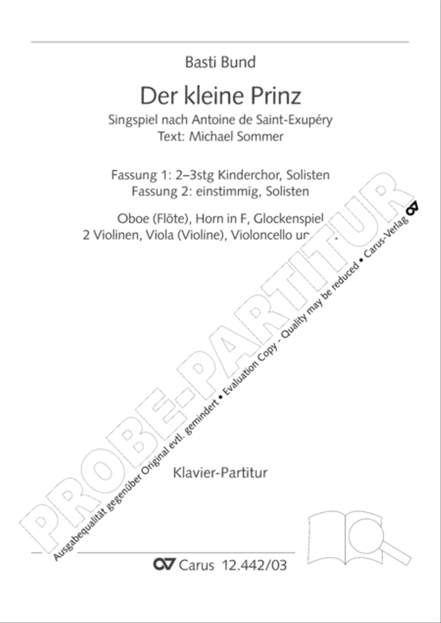 Der kleine Prinz 3-Part scores gallery preview page 3