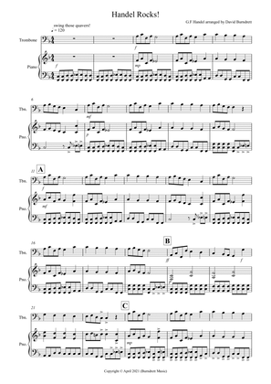 Handel Rocks! for Trombone and Piano