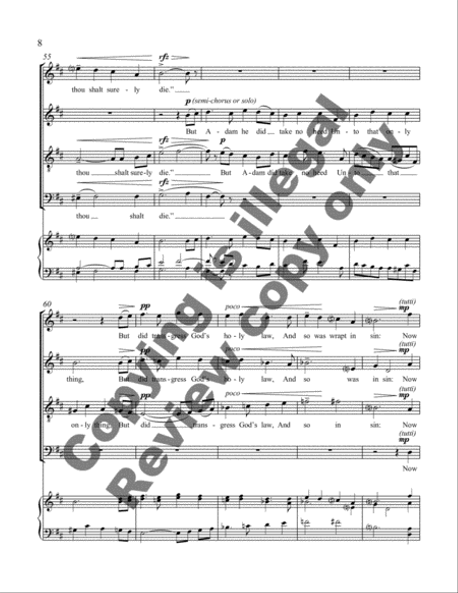 The Lord at first did Adam make 4-Part scores gallery preview page 6