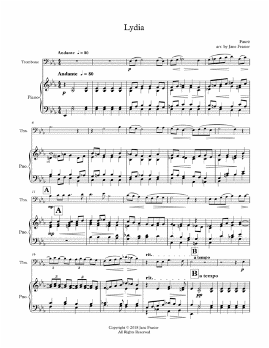 Lydia Brass Duet scores gallery preview page 1