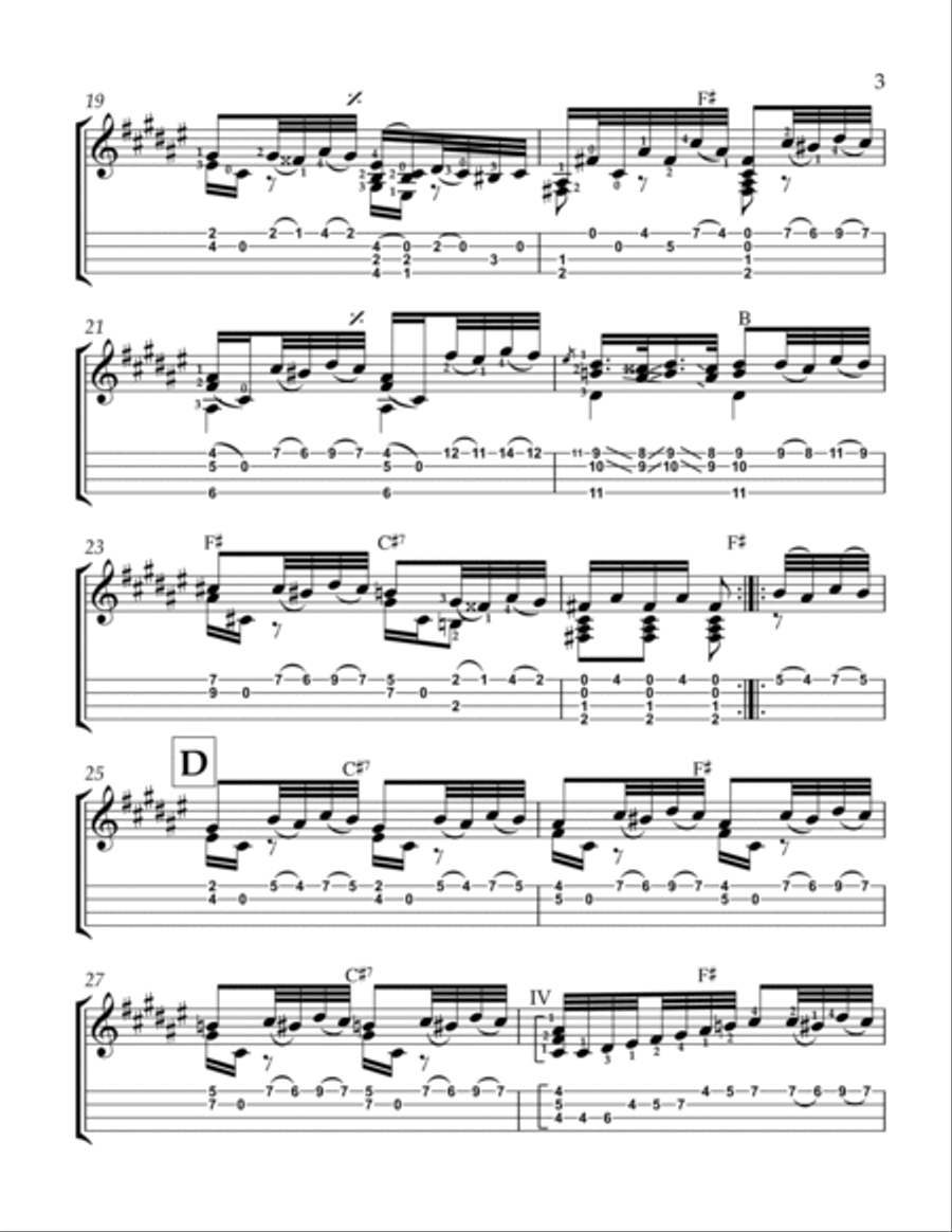 Variaciones sobre tema de Mozart Ukulele scores gallery preview page 3