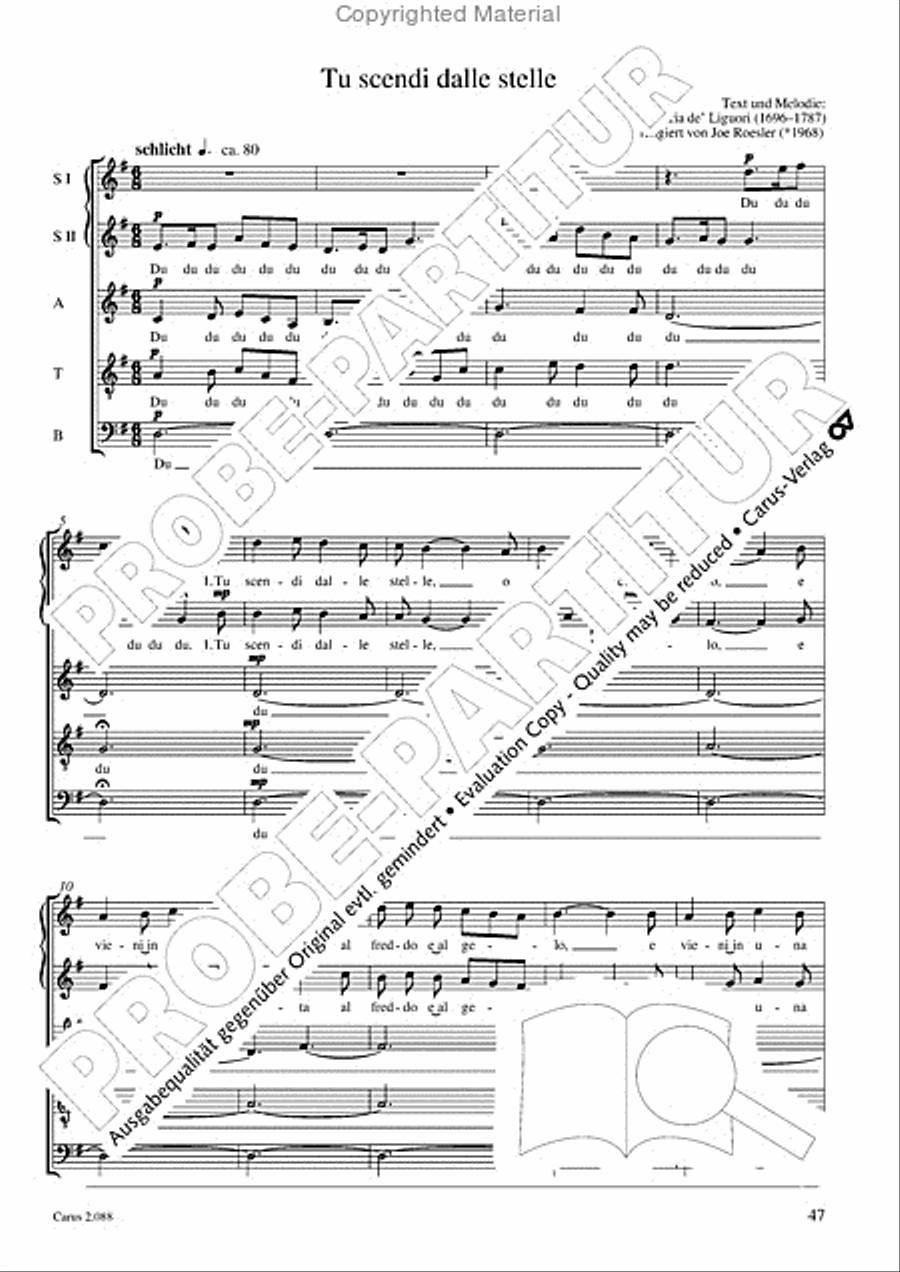 Calmus Christmas Carols Choir scores gallery preview page 48