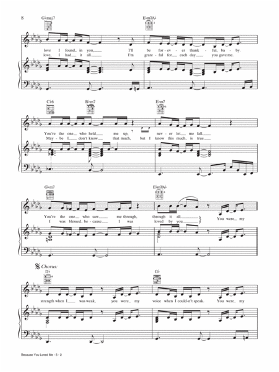 Because You Loved Me (from 