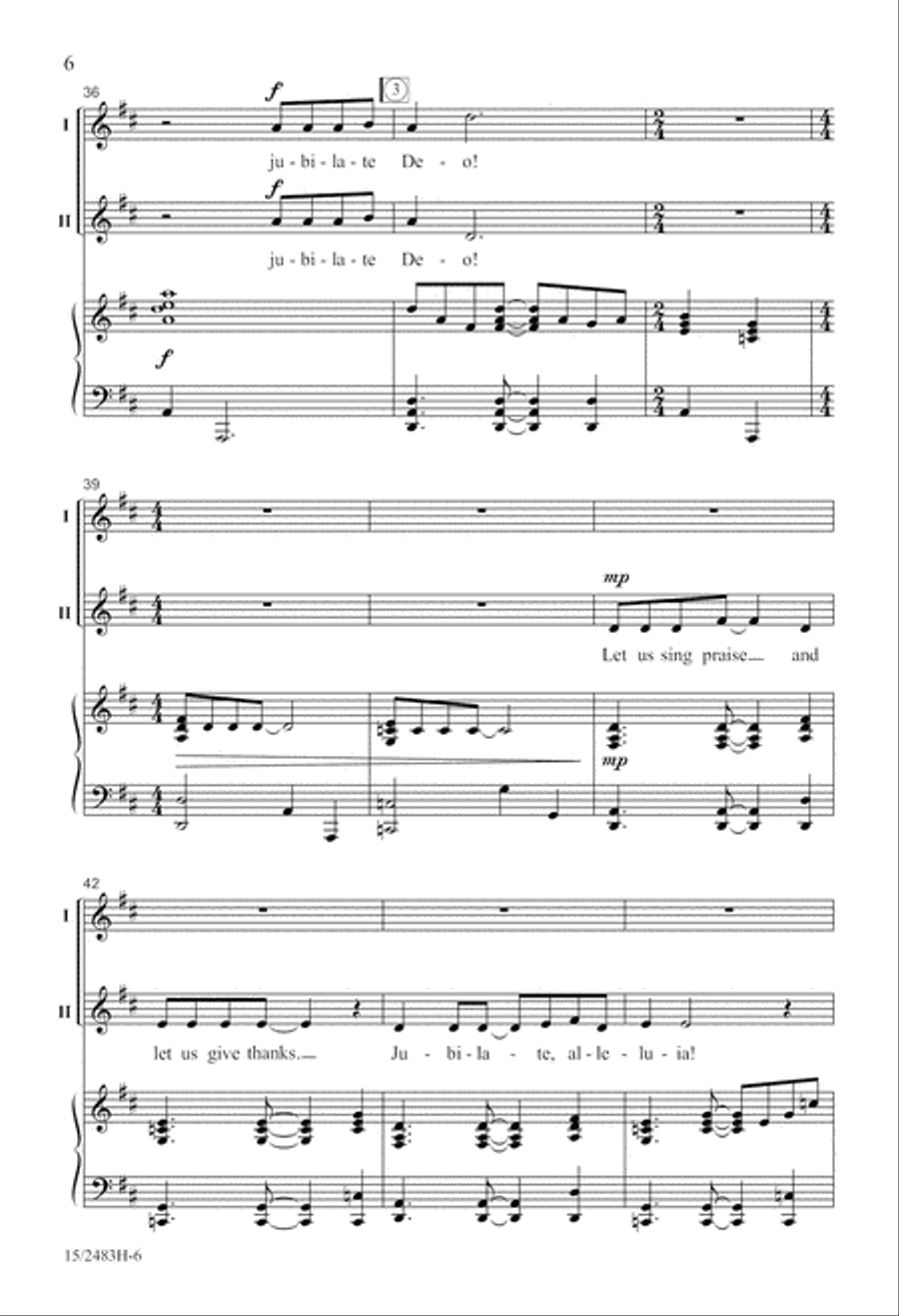 Jubilate, Alleluia! Jubilate, Alleluia! 2-Part scores gallery preview page 7