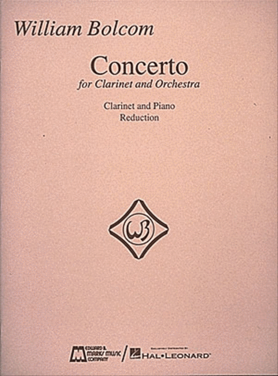 William Bolcom – Concerto for Clarinet & Orchestra Clarinet Solo scores gallery preview page 1