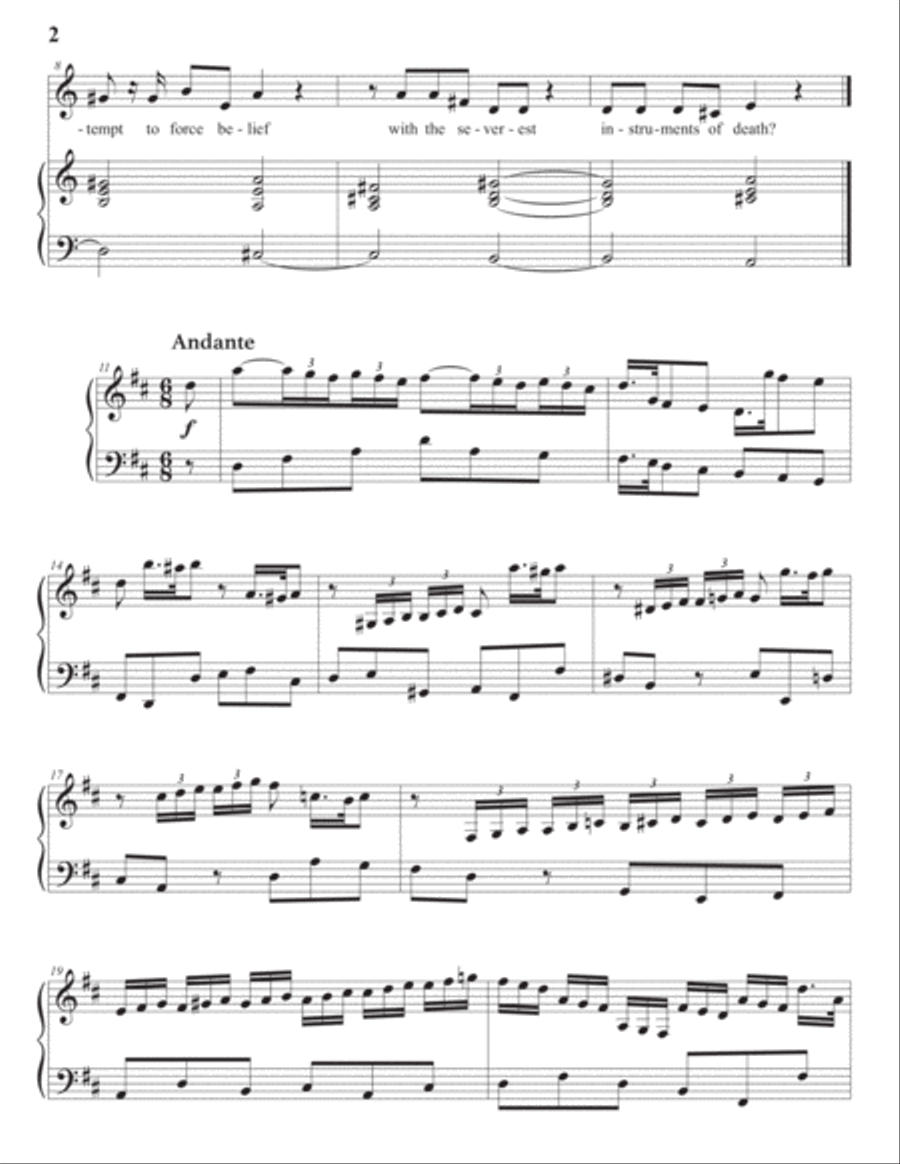 HANDEL: The Raptur'd soul (transposed to D major) Voice scores gallery preview page 3