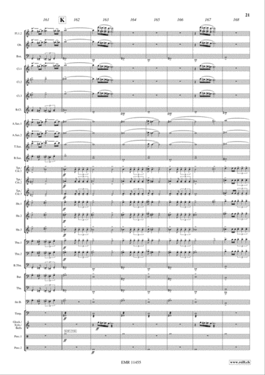 Ben Hur Suite Concert Band scores gallery preview page 22