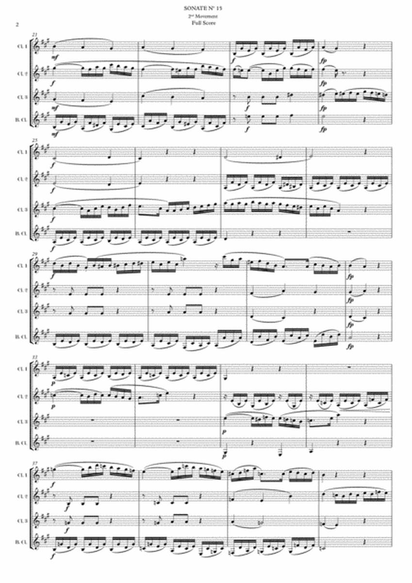 SONATE Nº 15 - 2nd Movement - W. A. MOZART image number null
