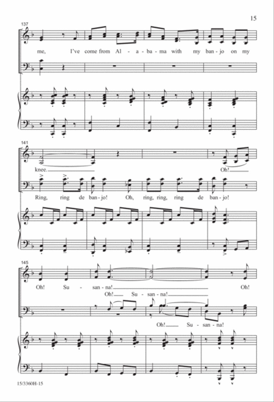 My Banjo on My Knee My Banjo on My Knee 4-Part scores gallery preview page 15
