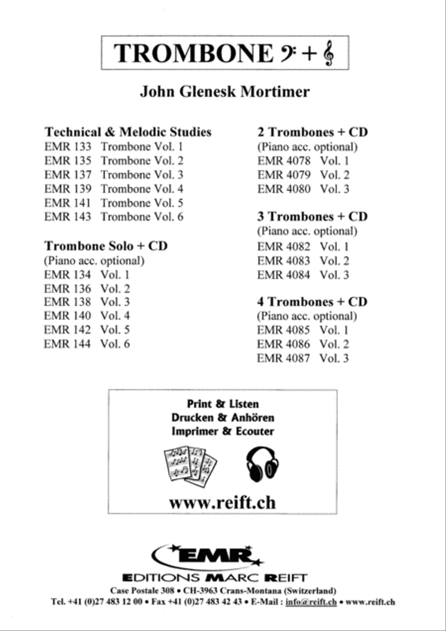 Technical & Melodic Studies Vol. 2 Trombone scores gallery preview page 2