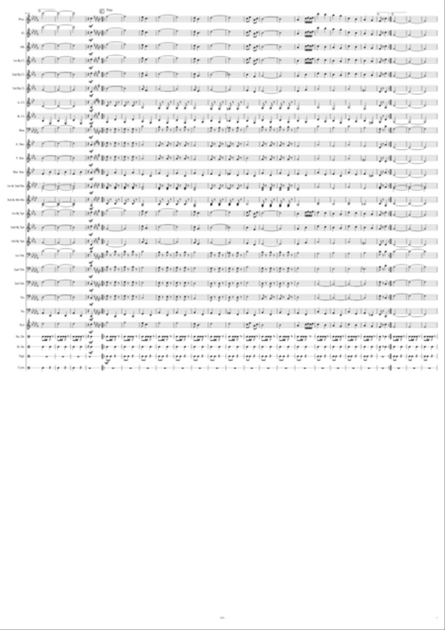 Freestone County Fair March Concert Band scores gallery preview page 3