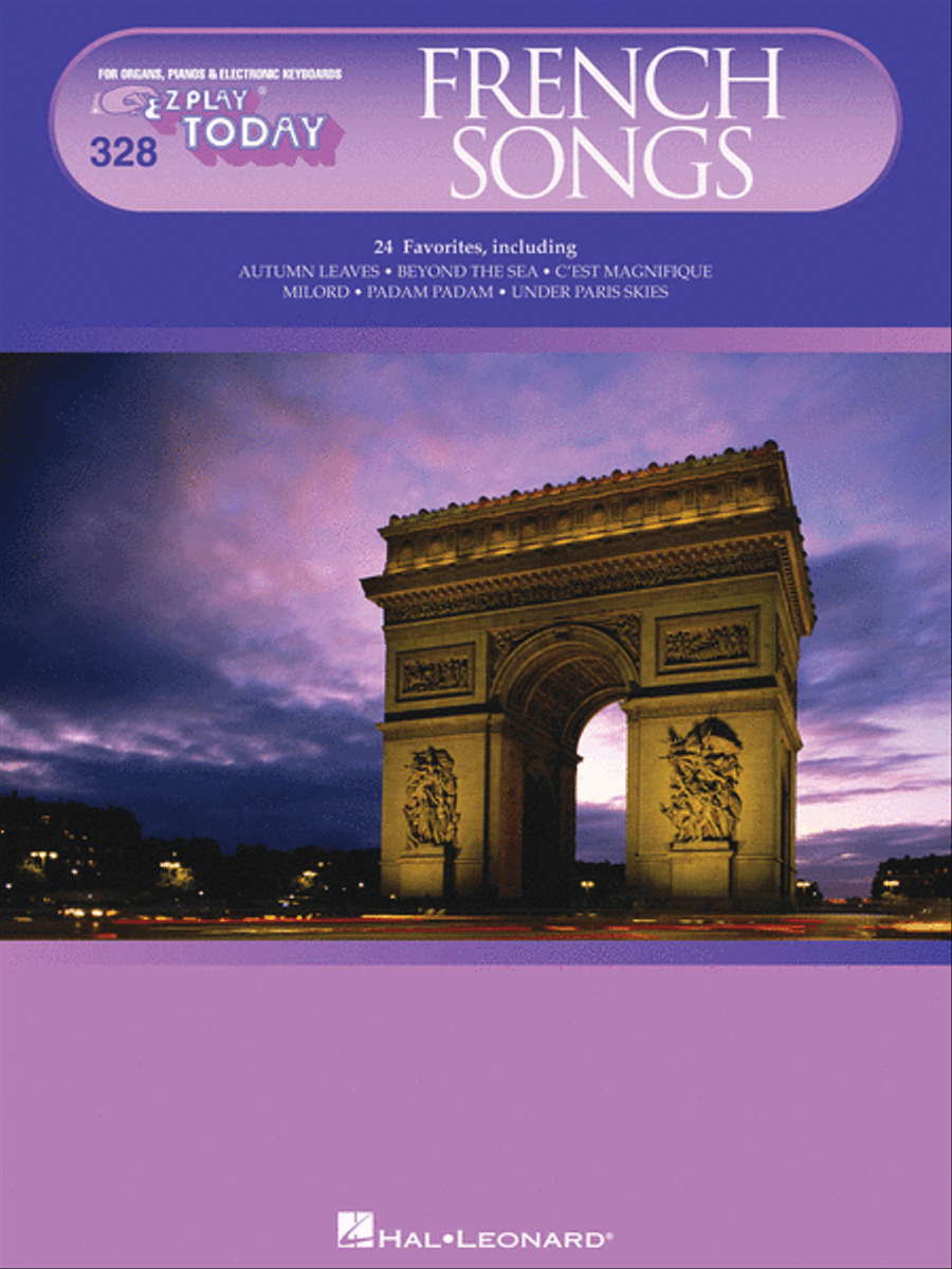 French Songs French Songs Electronic Keyboard scores gallery preview page 1