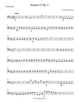 Sonata #3, Op. 2 for String Quartet