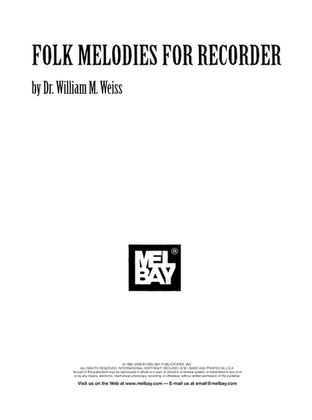 Folk Melodies for Recorder