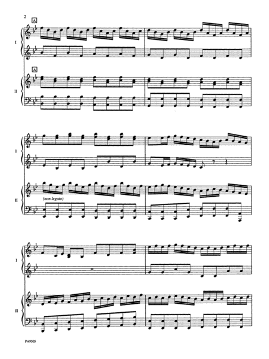 Arrival of the Queen of Sheba - Piano Duo (2 Pianos, 4 Hands) Piano Duet scores gallery preview page 2