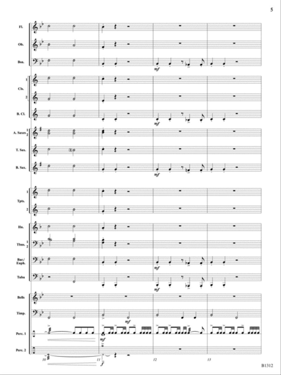 Grand Canyon Jubilee: Score Concert Band scores gallery preview page 5