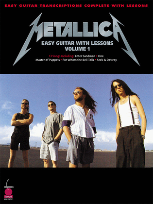 Book cover for Metallica for Easy Guitar with Lessons, Vol. 1