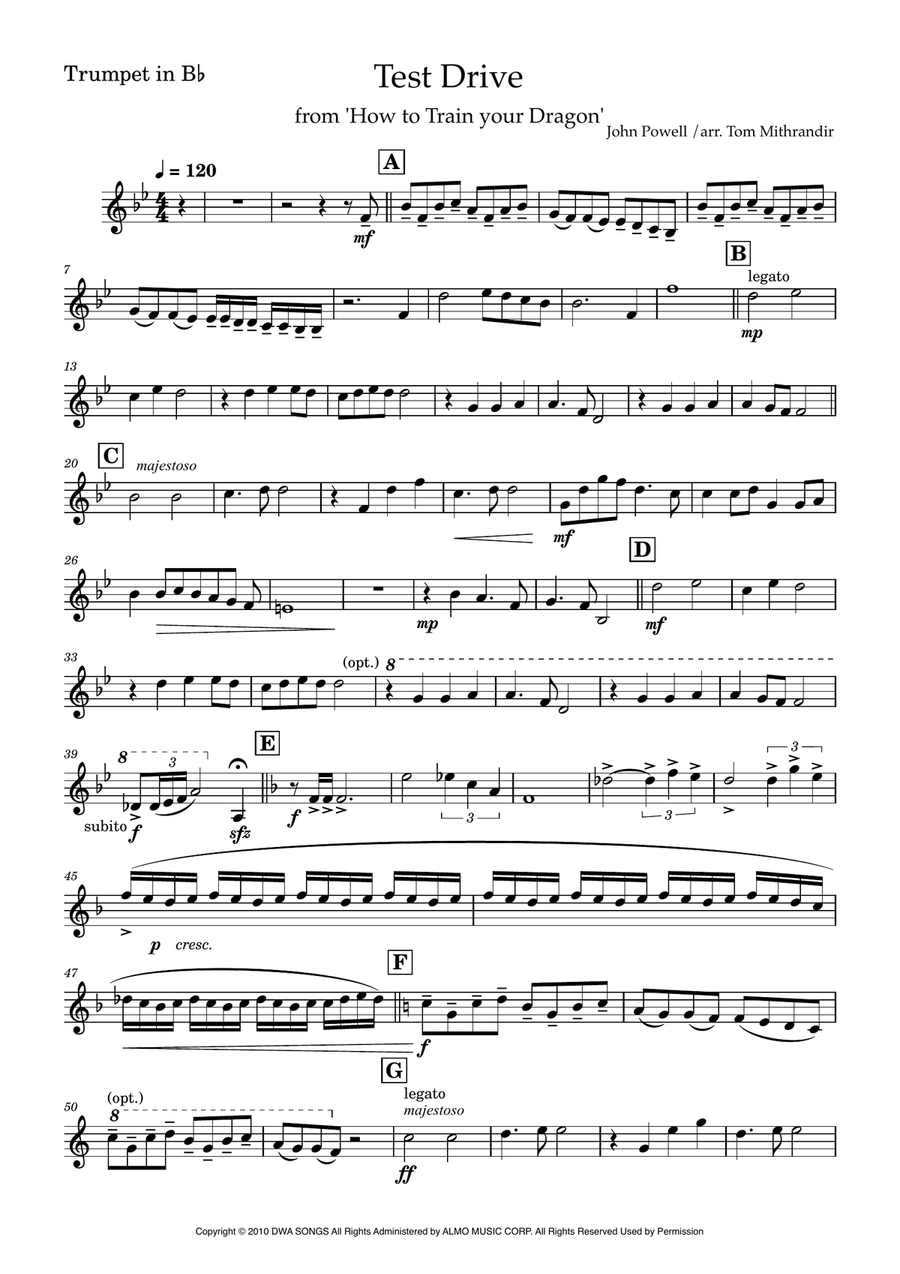 Test Drive B-Flat Trumpet scores gallery preview page 2