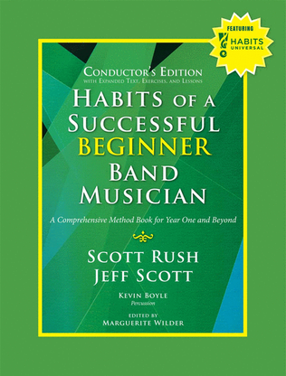 Book cover for Habits of a Successful Beginner Band Musician - Conductor's Edition