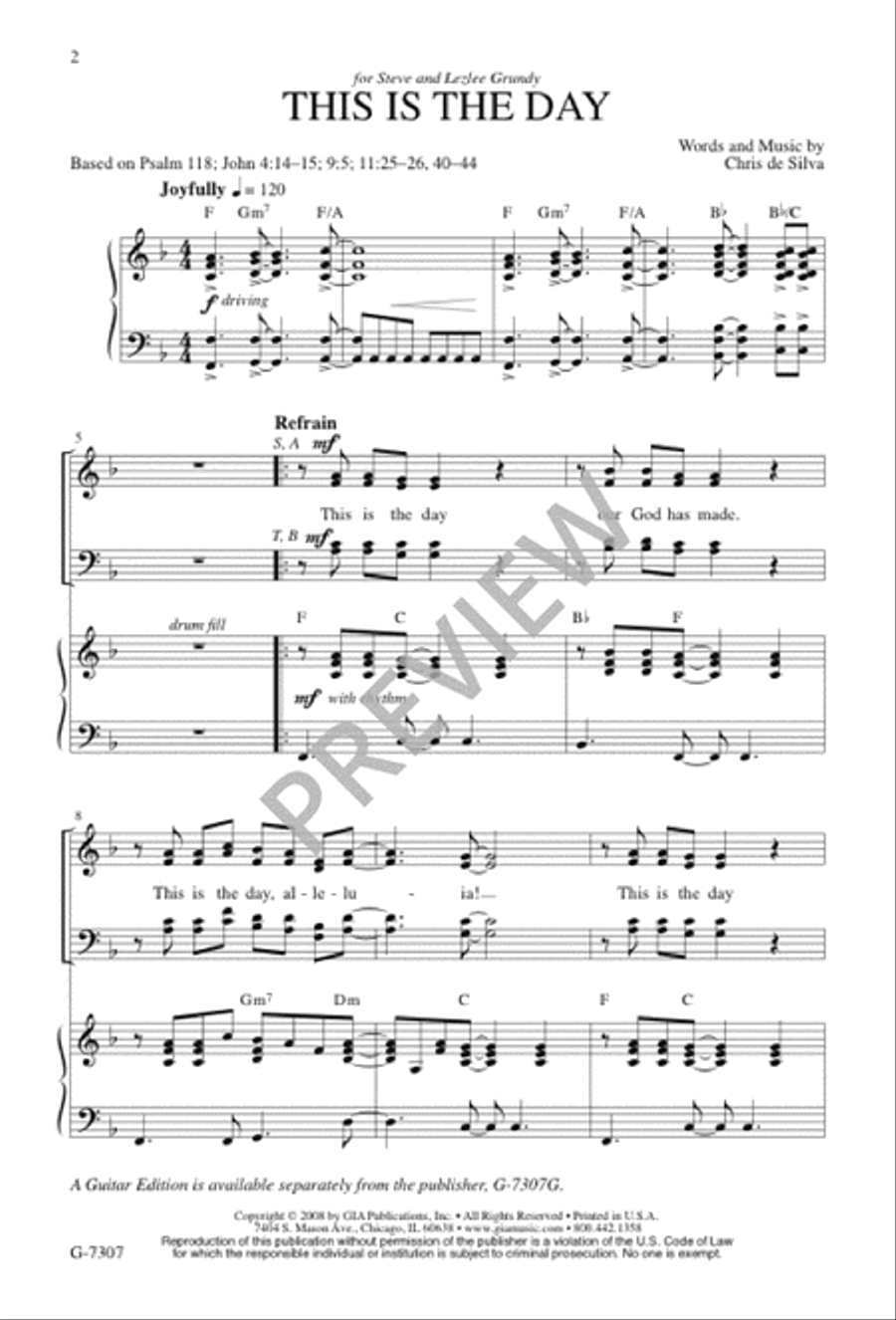 This Is the Day This Is the Day 4-Part scores gallery preview page 2