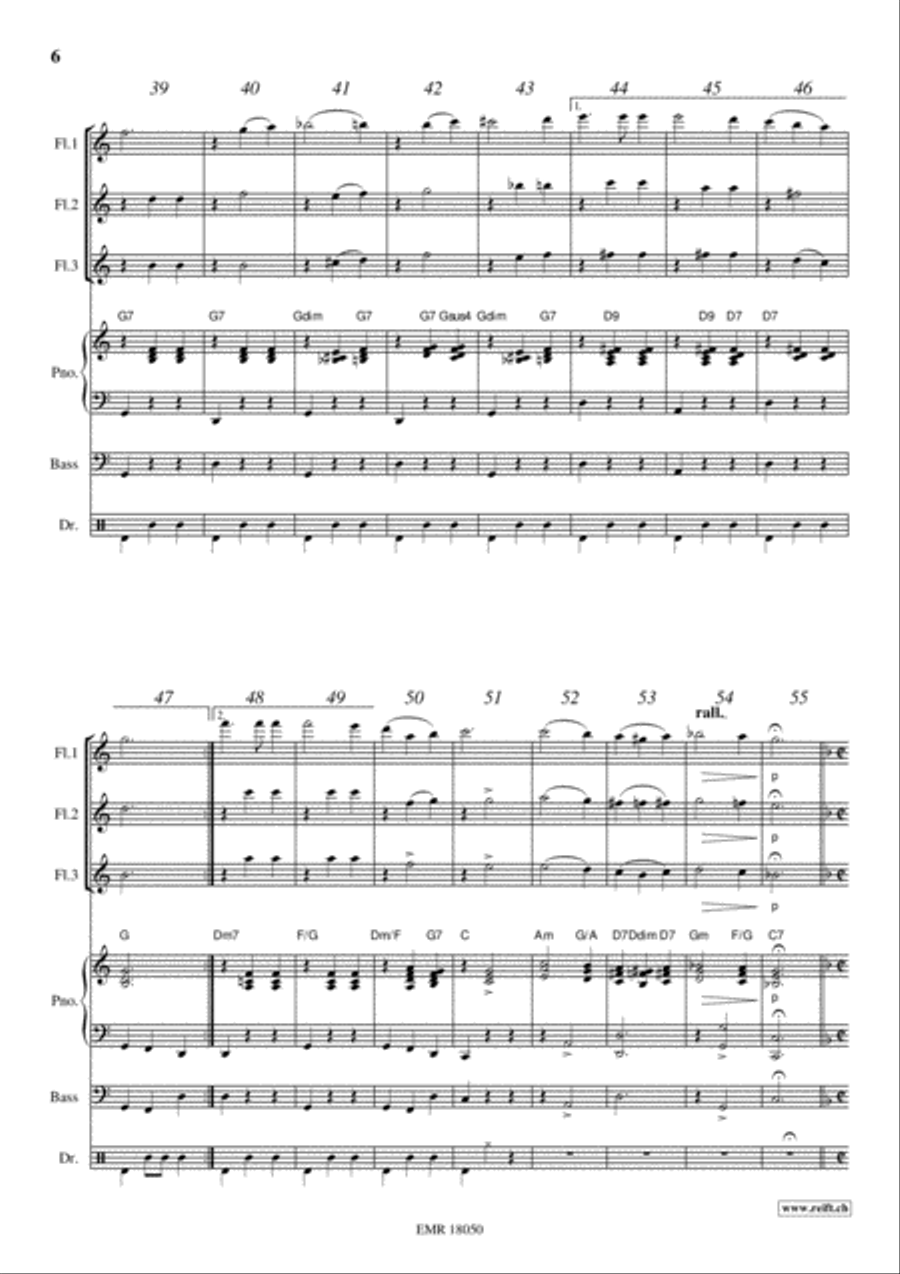 Movie Sequences Flute scores gallery preview page 6