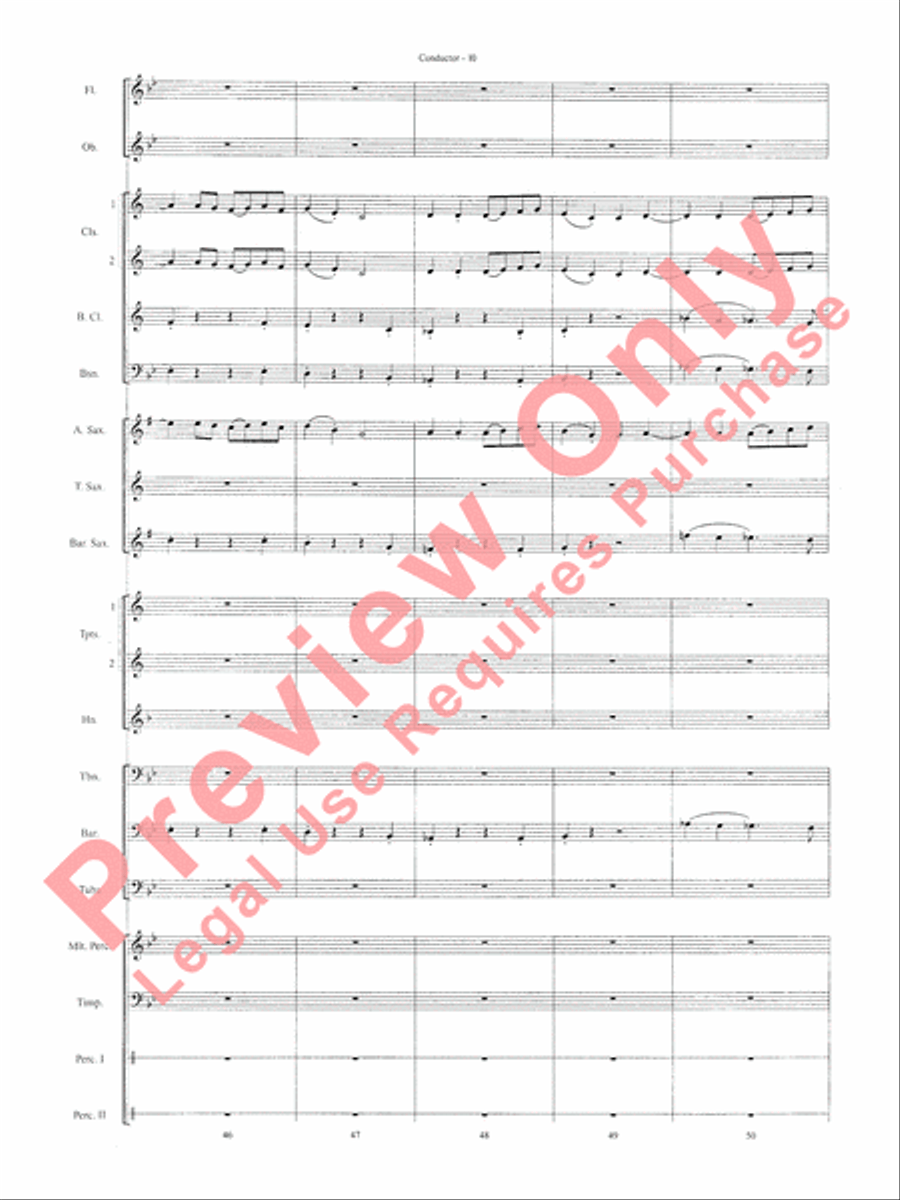 Paths of Glory Concert Band scores gallery preview page 12