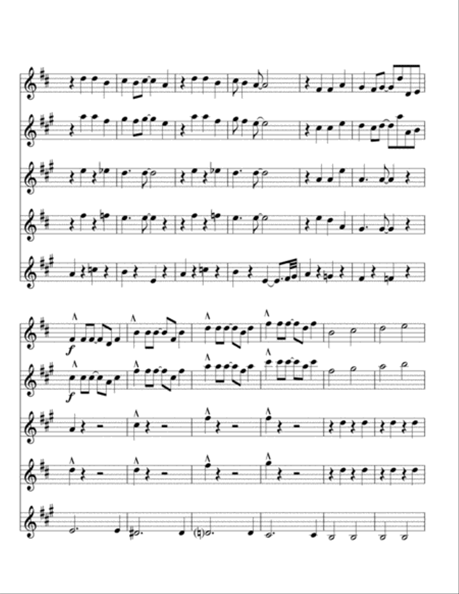 The Muppet Show Theme Woodwind Quartet scores gallery preview page 4